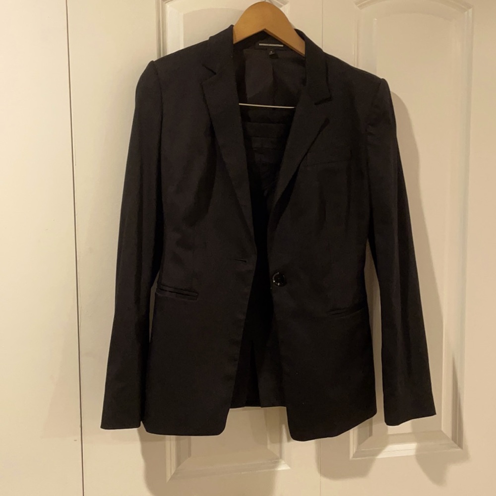 Black Blazer and Pencil Skirt